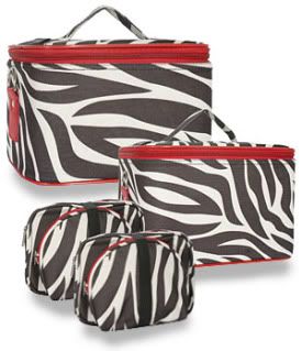 zebra print luggage