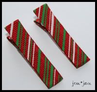 Red Striped Basic Clippies