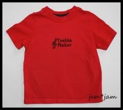 Treble Maker Embroidered Tee Size 3T 