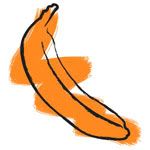 the orange banana