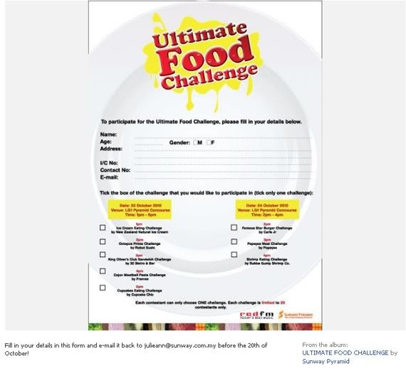 sunway pyramid ultimate food challenge