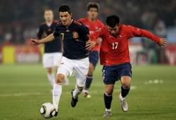 David Villa world cup 2010 Spain vs Chile