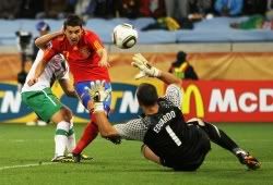 David Villa world cup 2010 Spain vs Portugal