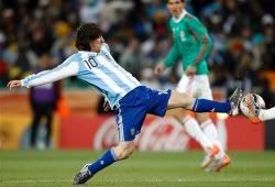 Lionel Messi world cup 2010 argentina vs mexico