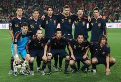 Spain world cup squad 2010 vs Paraguay