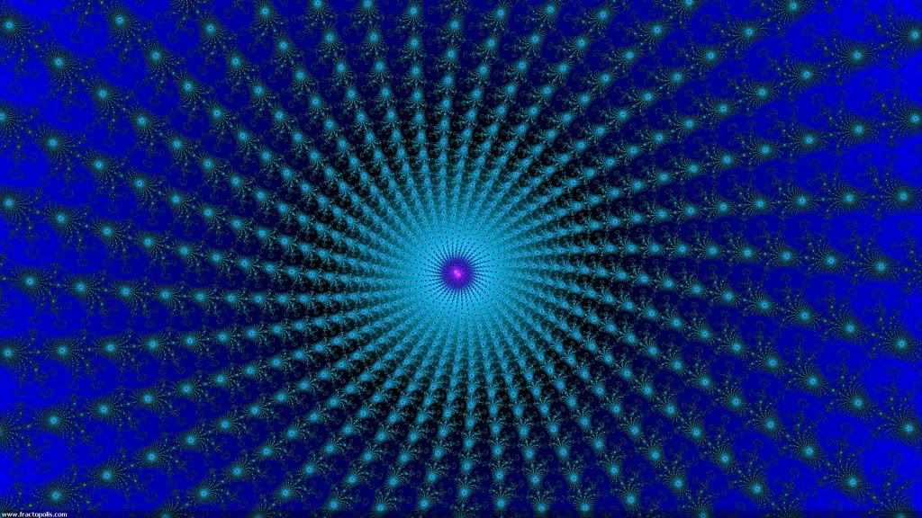 blue fractal space Image