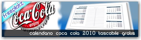 Richiedi gratuitamente il calendario omaggio della Coca Cola!