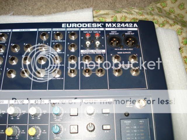 Behringer Eurodesk MX2442A with 150W Power Supply Source & Lite Flight 