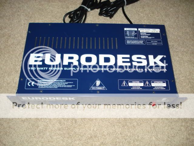 Behringer Eurodesk MX2442A with 150W Power Supply Source & Lite Flight 