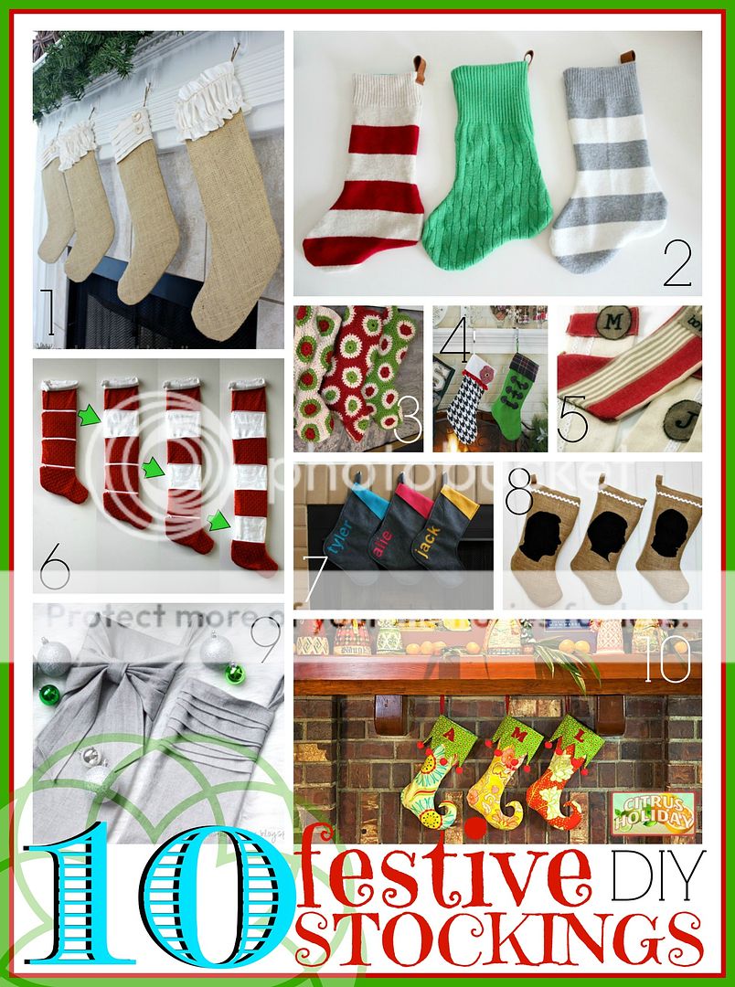 Want to try your hand at an easy Christmas craft? Stockings are a fun and easy project with lots of variety. Try to create on of these 10 festive stockings to DIY via @tipsaholic #stockings #diy #christmas
