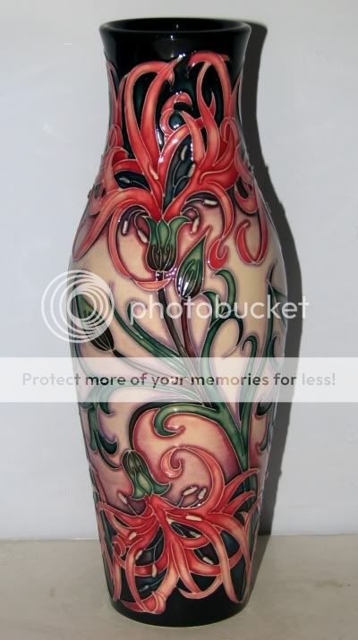 large moorcroft vase was designed by rachel bishop it was issued in